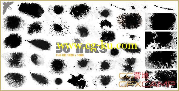 36组水墨滴落晕染散开视频素材 Inks的图片1