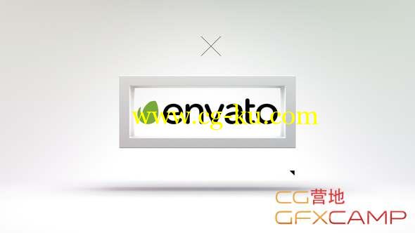 AE模板-三维边框Logo文字动画 3D Frame - Modern Logo Reveal的图片1