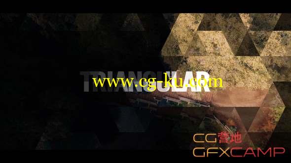 AE模板-三角形遮罩快闪图片开场 Triangular Opener的图片1