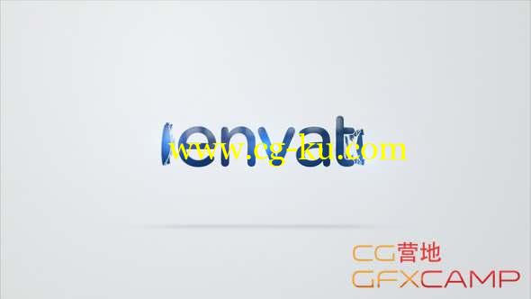 AE模板-简单扭曲Logo动画 Clean Fold Logo的图片1