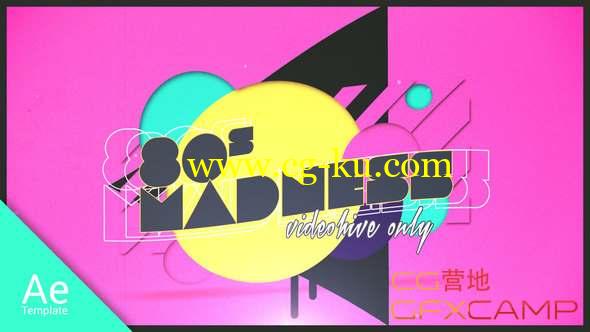 AE模板-80年代复古时尚包装片头 80s Madness的图片1