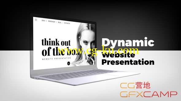 AE模板-快闪网站宣传介绍 Dynamic Website Presentation的图片1