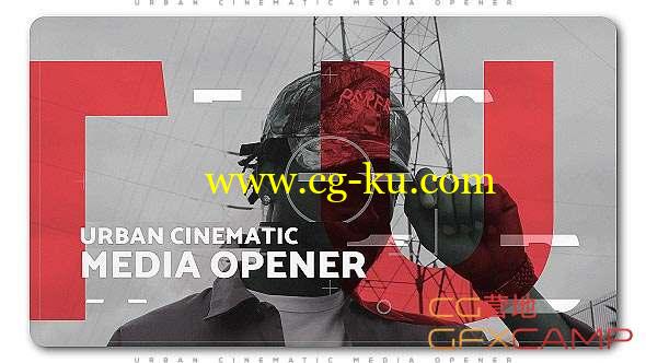 AE模板-嘻哈城市街头视频宣传片头 Urban Cinematic Media Opener的图片1