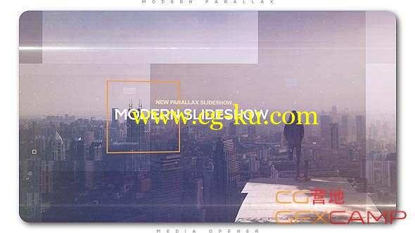 AE模板-图形切割视差图片开场 Modern Parallax Slideshow的图片1