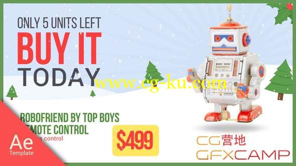 AE模板-圣诞节商品促销宣传动画 Christmas Sale的图片1