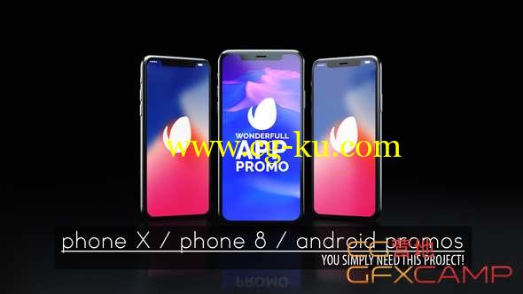 AE模板-iPhone手机APP展示动画 Wonderful App Promo的图片1