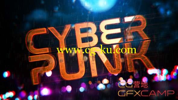 AE模板-科技能量感Logo动画 Cyberpunk Reveal的图片1