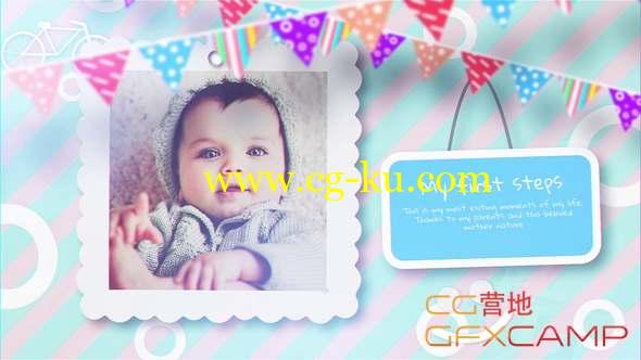 AE模板-可爱卡通儿童小孩照片相册片头 Childhood Memory的图片1