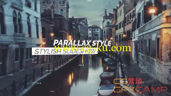 AE模板-视差图片幻灯片展示开场 The Slideshow Opener的图片1