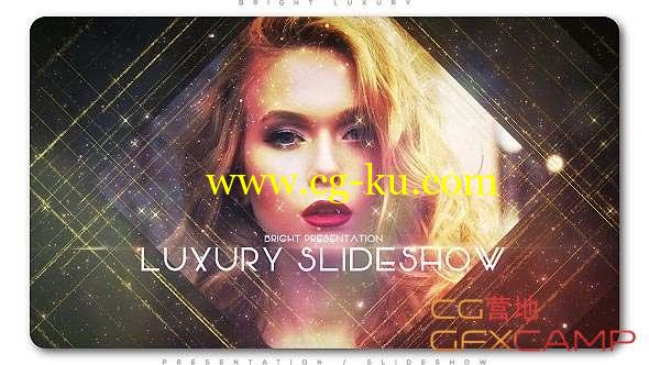 AE模板-时尚奢华人物图片介绍片头 Bright Luxury Presentation Slideshow的图片1