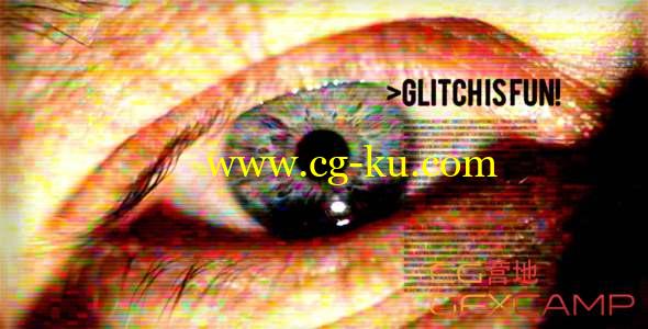 AE模板-个性化信号损坏视频片头 Glitch Is Fun的图片1