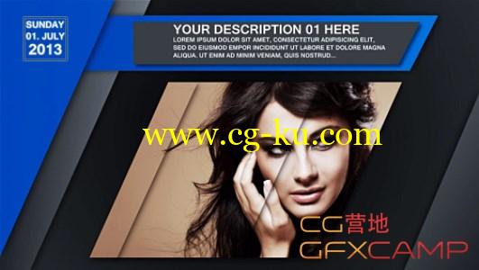 AE模板-新闻简洁图片展示 VideoBlocks Broadcaster的图片1