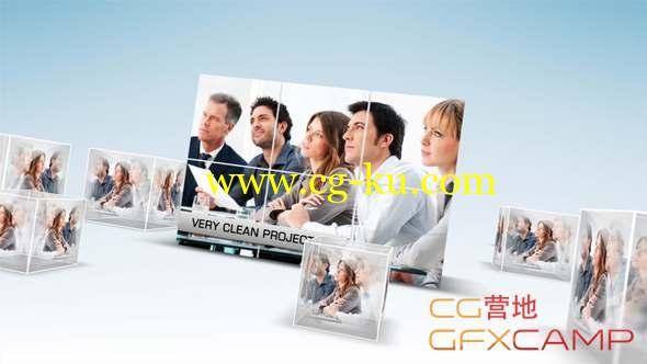 AE模板-三维玻璃照片展示 Glass Box Display的图片1