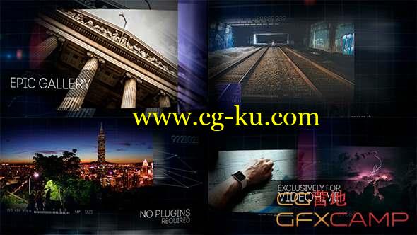 AE模板-大气照片视频展示片头 Epic Photo Video Gallery的图片1