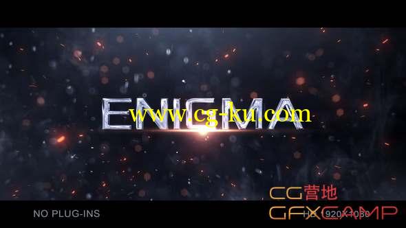 AE模板-大气粒子文字宣传片头 Particle Trailer Titles的图片1