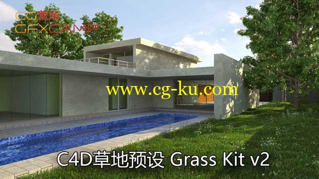 C4D草地预设 Grass Kit v2 + 教程的图片1