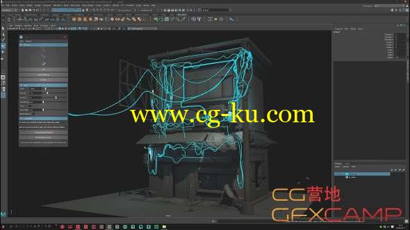 Maya绳索电线生成插件 Cable 2.0 For Maya 2018-2019 Win/Mac + 使用教程的图片1