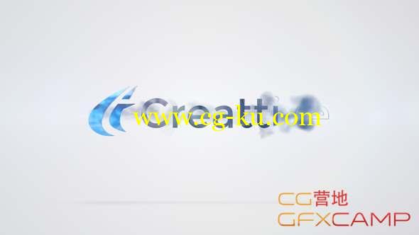 AE模板-快速烟雾Logo动画 Clean Wisp Logo的图片1