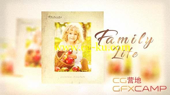 AE模板-家庭相册美好回忆照片展示 Family Life的图片1