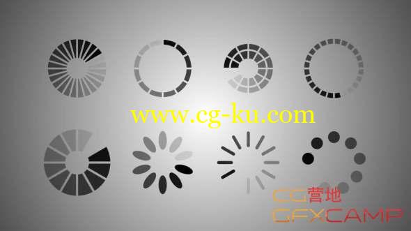 缓冲读取进度条视频素材 Loading Bars Pack的图片1