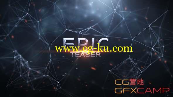 AE模板-大气点线粒子文字宣传片头 Teaser的图片1
