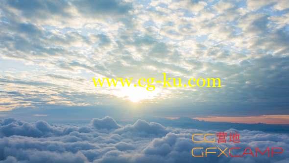 高空云层日出实拍视频素材 Sunrise的图片1