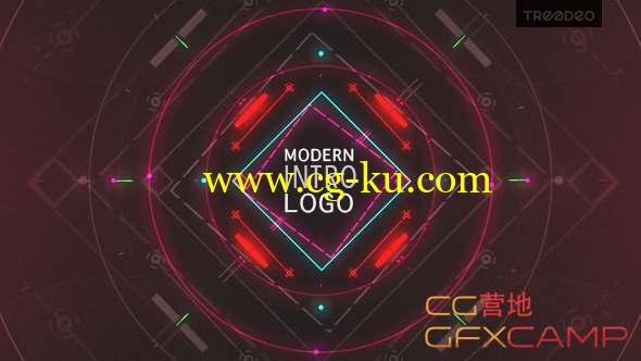 AE模板-现代科技感图形Logo片头动画 Modern Intro的图片1