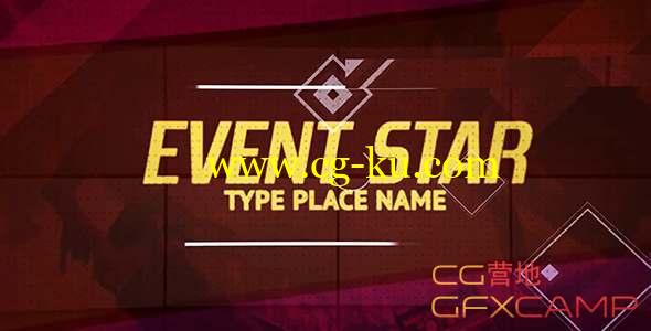 AE模板-音乐体育视频活动宣传片头 Event Star的图片1