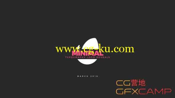 AE模板-简洁文字排版Logo动画 LogoTypes - Minimal Typography Logos的图片1