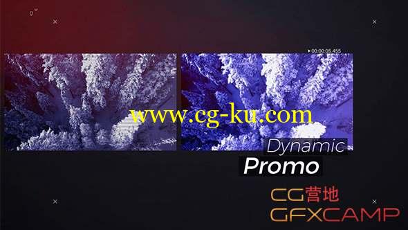 AE模板-动感分屏视频开场 Dynamic Promo的图片1