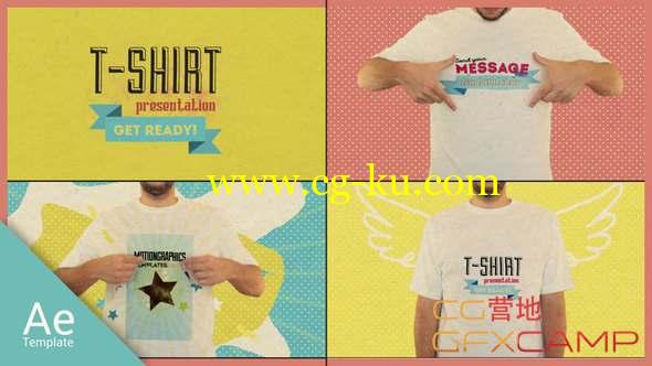 AE模板-T恤定格片头动画 T Shirt Opener的图片1