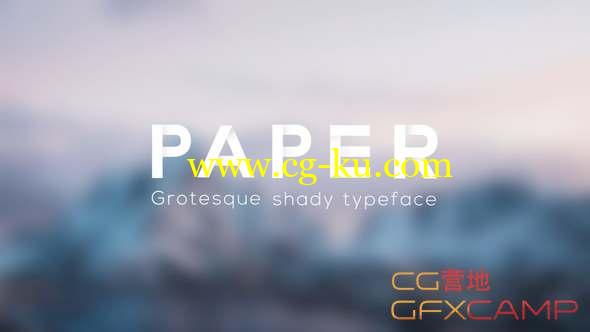 AE模板-纸张文字书写字母动画 Paper - Grotesque Shady Animated Typeface的图片1