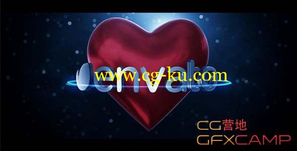 AE模板-三维心形Logo动画 Heart Logo的图片1