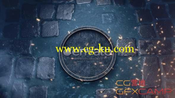 AE模板-三维路面Logo动画 Logo on the Road的图片1