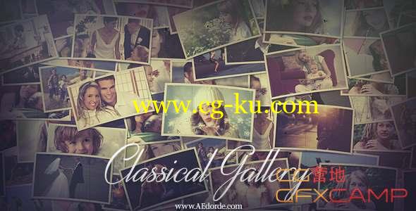 AE模板-复古回忆相册照片开场 Classical Gallery的图片1