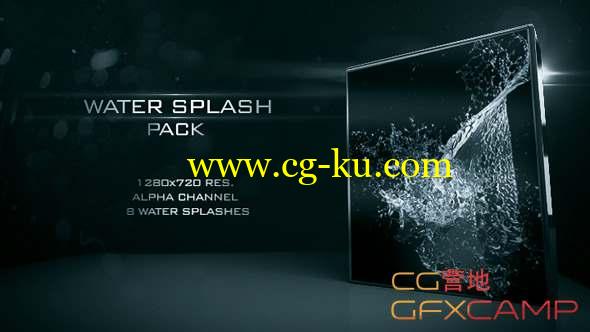 水流泼洒流动视频素材 Water splash pack 02的图片1