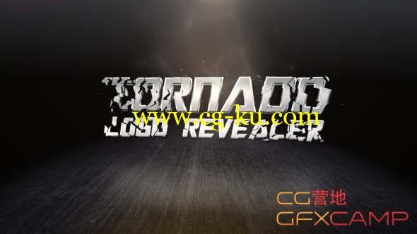 AE模板-龙卷风破碎Logo动画 Tornado Logo Revealer的图片1