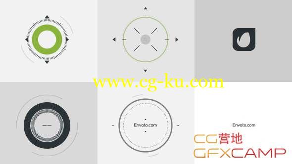 AE模板-扁平化简单图形Logo动画 Shapes Logo Reveal v.2的图片1