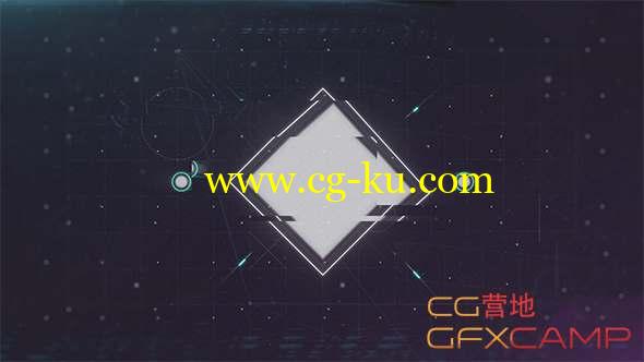AE模板-科技感信号损坏图形Logo动画 GlitchShapes的图片1