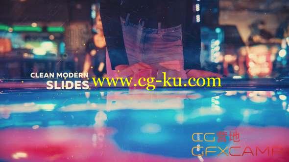 AE模板-滑动视差图片开场 Clean Modern Slides的图片1