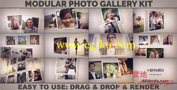AE模板-相册照片墙动画工具包 Modular Photo Gallery Kit的图片1