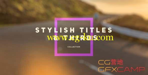 AE模板-时尚人名字幕条文字标题动画 Stylish Titles & Thirds的图片1