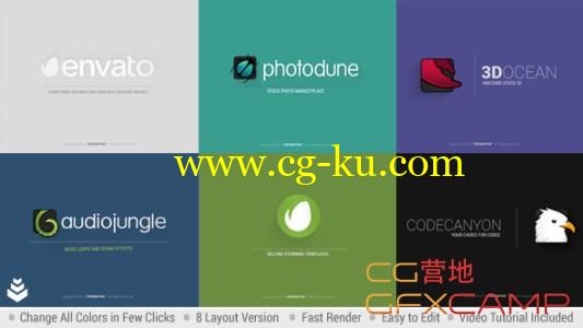 AE模板-简洁翻转 VideoHive Minimal Logo的图片1