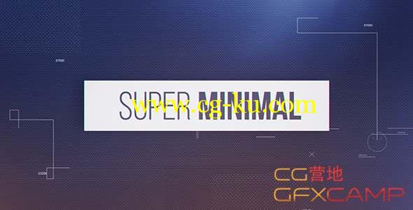AE模板-简洁商务图片文字介绍片头 Super Minimal的图片1
