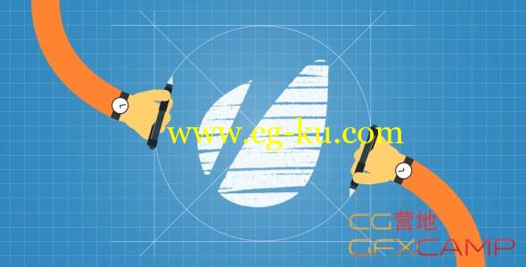 AE模板-卡通铅笔手绘 VideoHive Hands logo reveal的图片1