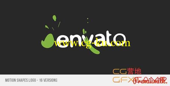 AE模板-MG流体线条Logo动画 Motion Shapes Logo的图片1