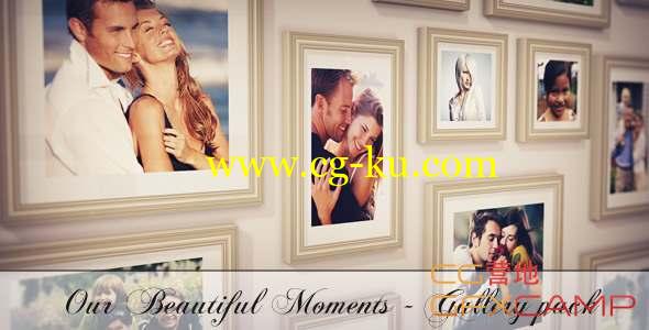 AE模板-相册照片墙家庭回忆片头 Photo Gallery Pack - Our Beautiful Moments的图片1
