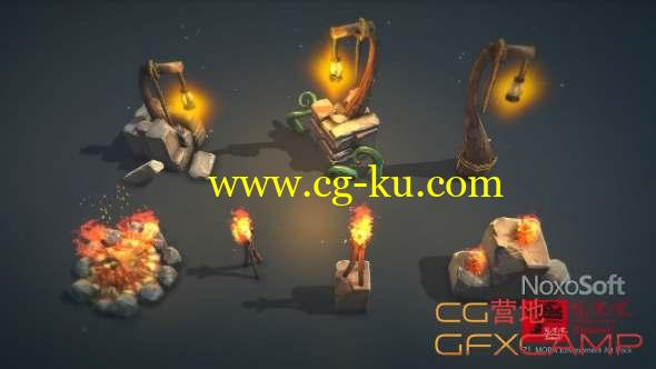UNITY三维游戏场景模型预设 Cubebrush - Z ! M.O.B.A Environment Art Pack的图片1