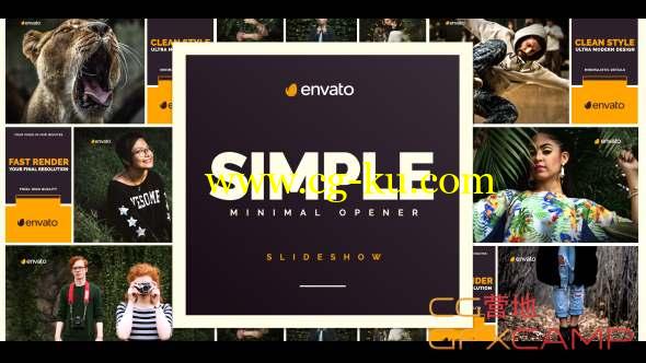 AE模板-简洁拼贴幻灯片开场 Simple Opener的图片1