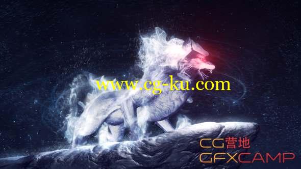 AE模板-野狼嚎叫Logo动画 The Wolf Awakens的图片1